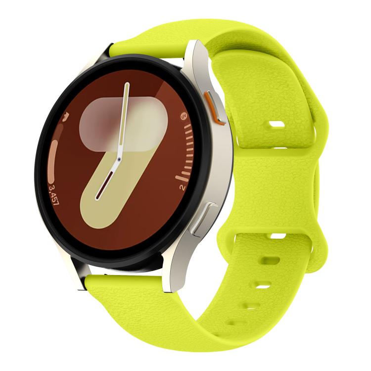 Cinturino per orologio in silicone tinta unita con chiusura a farfalla e texture a litchi., 18mm, 20mm
