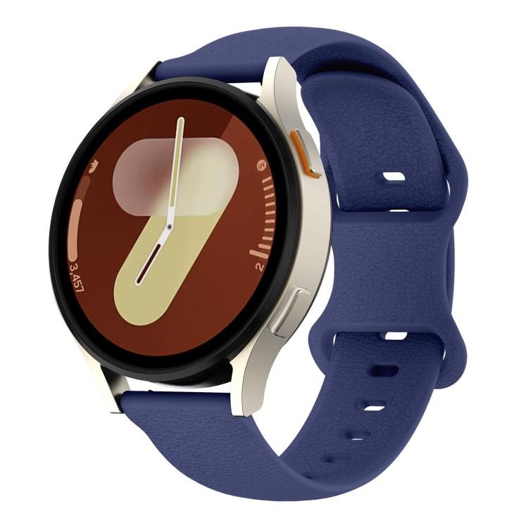 Cinturino per orologio in silicone tinta unita con chiusura a farfalla e texture a litchi., 18mm, 20mm