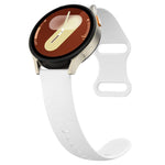 Cinturino per orologio in silicone tinta unita con chiusura a farfalla e texture a litchi., 22mm