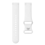 Cinturino per orologio in silicone tinta unita con chiusura a farfalla e texture a litchi., 22mm