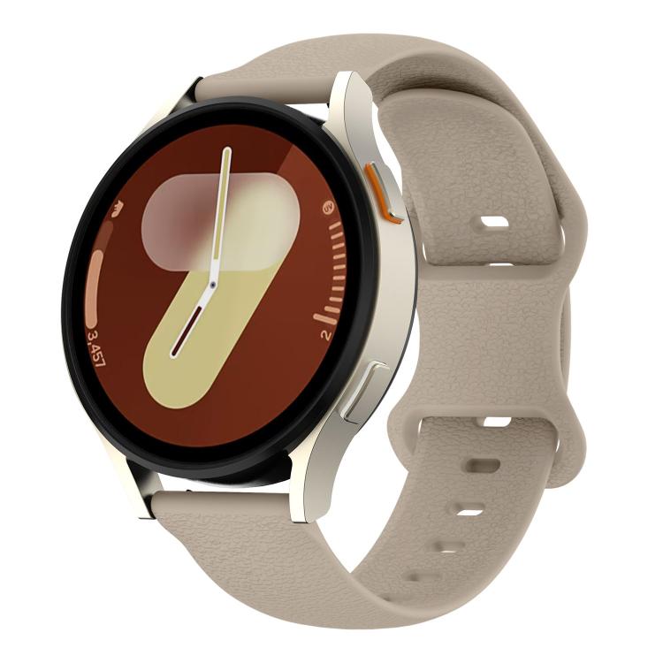 Cinturino per orologio in silicone tinta unita con chiusura a farfalla e texture a litchi., 22mm