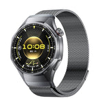 Pulsante Interfaccia senza soluzione di continuità Cinturino per orologio Milanese magnetico in acciaio inossidabile, For Huawei Watch GT 6 Pro