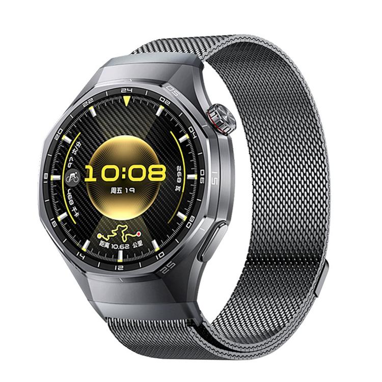 Pulsante Interfaccia senza soluzione di continuità Cinturino per orologio Milanese magnetico in acciaio inossidabile, For Huawei Watch GT 6 Pro