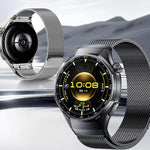 Pulsante Interfaccia senza soluzione di continuità Cinturino per orologio Milanese magnetico in acciaio inossidabile, For Huawei Watch GT 6 Pro