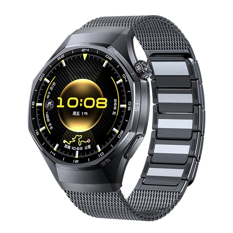 Pulsante di interfaccia senza soluzione di continuità Cinturino magnetico in acciaio inossidabile a forma di I, For Huawei Watch GT 6 Pro
