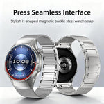 Pulsante di interfaccia senza soluzione di continuità Cinturino magnetico in acciaio inossidabile a forma di I, For Huawei Watch GT 6 Pro