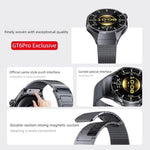 Pulsante di interfaccia senza soluzione di continuità Cinturino magnetico in acciaio inossidabile a forma di I, For Huawei Watch GT 6 Pro