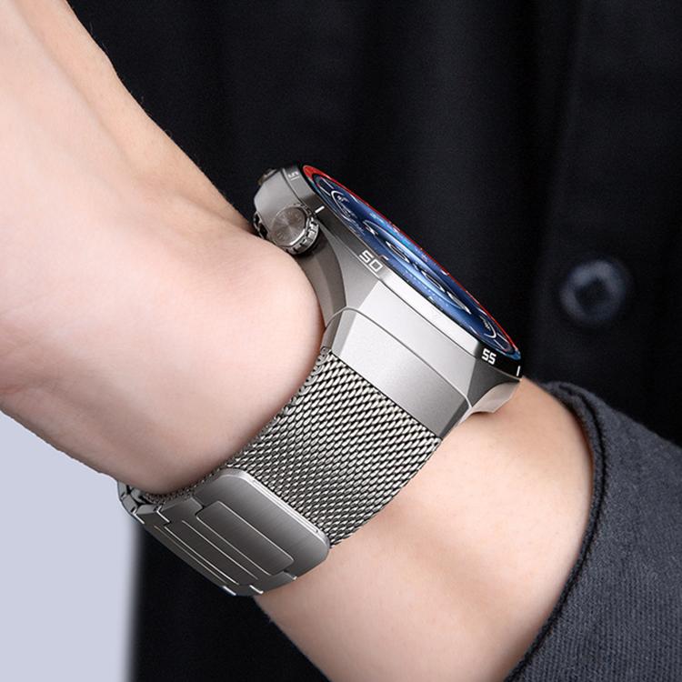 Pulsante di interfaccia senza soluzione di continuità Cinturino magnetico in acciaio inossidabile a forma di I, For Huawei Watch GT 6 Pro