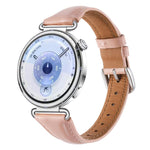 Cinturino per orologio in vera pelle con fibbia sottile in argento e trattamento a cera., 18mm