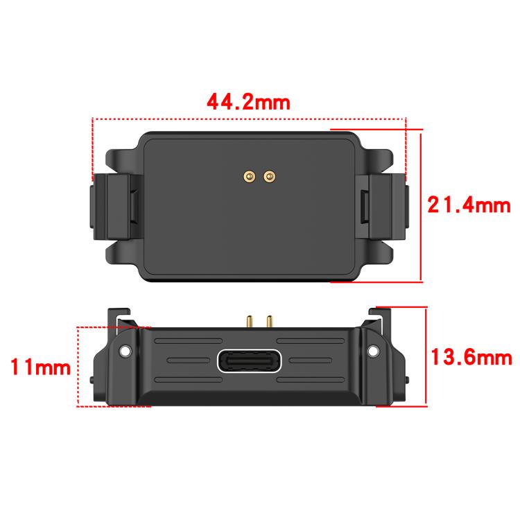 Base di ricarica con adattatore a sgancio rapido da 1/4 di pollice, compatibile con Action 6, ma non supporta la ricarica., For DJI Osmo Nano