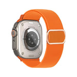 Cinturino elastico in nylon con fibbia ad anello a D e strisce diagonali per orologio., For Apple Watch 46mm / 49mm / 45mm / 44mm, For Apple Watch 42mm / 41mm / 40mm / 38mm