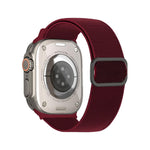 Cinturino elastico in nylon con fibbia ad anello a D e strisce diagonali per orologio., For Apple Watch 46mm / 49mm / 45mm / 44mm, For Apple Watch 42mm / 41mm / 40mm / 38mm