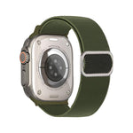 Cinturino elastico in nylon con fibbia ad anello a D e strisce diagonali per orologio., For Apple Watch 46mm / 49mm / 45mm / 44mm, For Apple Watch 42mm / 41mm / 40mm / 38mm