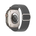 Cinturino elastico in nylon con fibbia ad anello a D e strisce diagonali per orologio., For Apple Watch 46mm / 49mm / 45mm / 44mm, For Apple Watch 42mm / 41mm / 40mm / 38mm