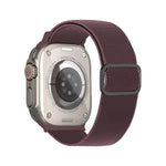 Cinturino elastico in nylon con fibbia ad anello a D e strisce diagonali per orologio., For Apple Watch 46mm / 49mm / 45mm / 44mm, For Apple Watch 42mm / 41mm / 40mm / 38mm