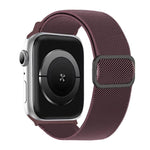 Cinturino elastico in nylon con fibbia ad anello a D e strisce diagonali per orologio., For Apple Watch 46mm / 49mm / 45mm / 44mm, For Apple Watch 42mm / 41mm / 40mm / 38mm