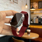 Cinturino elastico in nylon con fibbia ad anello a D e strisce diagonali per orologio., For Apple Watch 46mm / 49mm / 45mm / 44mm, For Apple Watch 42mm / 41mm / 40mm / 38mm
