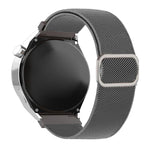 Cinturino elastico in nylon con fibbia ad anello a D e strisce diagonali per orologio., 22mm, 20mm