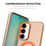 Custodia per telefono ENKAY Hat-Prince MagSafe Candy Color con pellicola in vetro al silicio e alluminio ad alta resistenza da 0,18 mm, For Samsung Galaxy S25 / S24 5G, For Samsung Galaxy S25+ / S24+ 5G, For Samsung Galaxy S25 Ultra 5G
