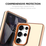 Custodia per telefono ENKAY Hat-Prince MagSafe Candy Color con pellicola in vetro al silicio e alluminio ad alta resistenza da 0,18 mm, For Samsung Galaxy S24 Ultra 5G