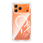 Custodia per telefono magnetica in acrilico trasparente con airbag sottovuoto, For iPhone 17 Pro Max, For iPhone 17 Pro, For iPhone 17