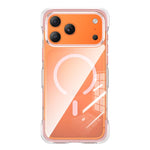 Custodia per telefono magnetica in acrilico trasparente con airbag sottovuoto, For iPhone 17 Pro Max, For iPhone 17 Pro, For iPhone 17