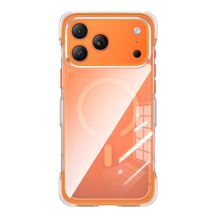 Custodia per telefono magnetica in acrilico trasparente con airbag sottovuoto, For iPhone 17 Pro Max, For iPhone 17 Pro, For iPhone 17