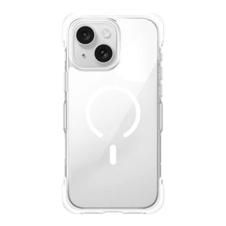Custodia per telefono magnetica in acrilico trasparente con airbag sottovuoto, For iPhone 16 Pro Max, For iPhone 16 Pro, For iPhone 16, For iPhone 15 Pro Max, For iPhone 15 Pro, For iPhone 15