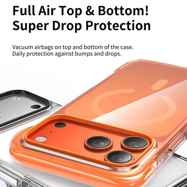 Custodia per telefono magnetica in acrilico trasparente con airbag sottovuoto, For iPhone 16 Pro Max, For iPhone 16 Pro, For iPhone 16, For iPhone 15 Pro Max, For iPhone 15 Pro, For iPhone 15