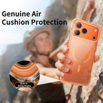 Custodia per telefono magnetica in acrilico trasparente con airbag sottovuoto, For iPhone 16 Pro Max, For iPhone 16 Pro, For iPhone 16, For iPhone 15 Pro Max, For iPhone 15 Pro, For iPhone 15