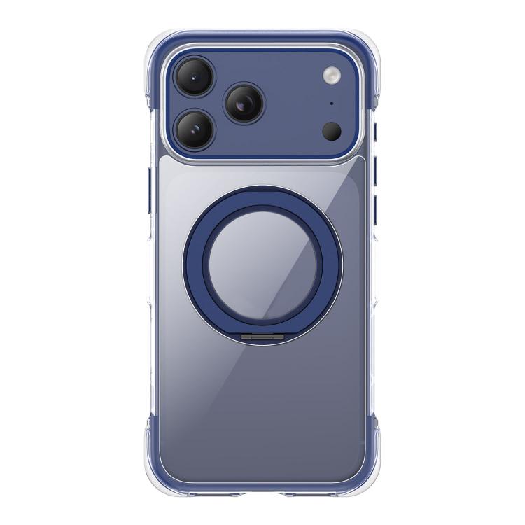 Custodia per telefono in acrilico trasparente con airbag sigillato sottovuoto e supporto magnetico girevole., For iPhone 17 Pro Max, For iPhone 17 Pro, For iPhone 17