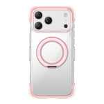 Custodia per telefono in acrilico trasparente con airbag sigillato sottovuoto e supporto magnetico girevole., For iPhone 17 Pro Max, For iPhone 17 Pro, For iPhone 17
