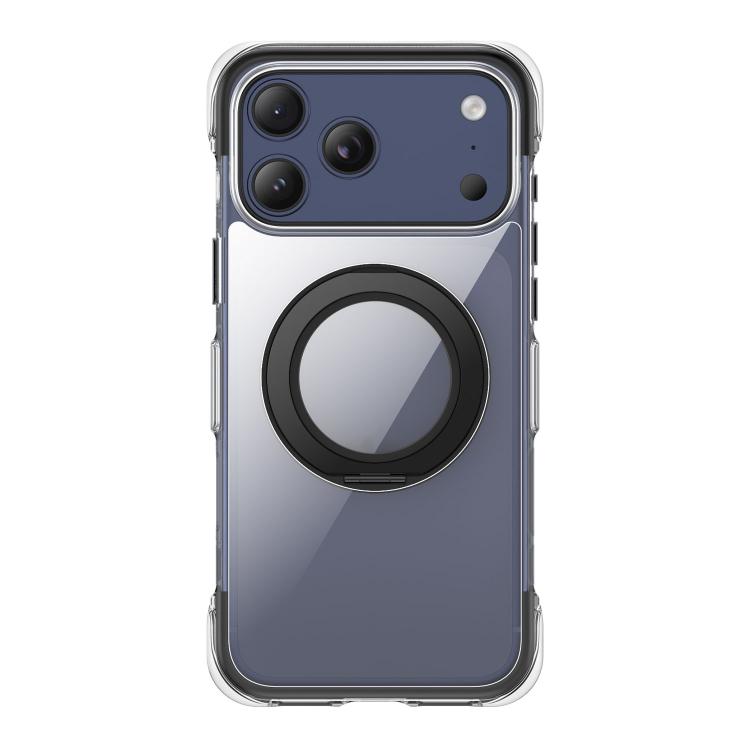 Custodia per telefono in acrilico trasparente con airbag sigillato sottovuoto e supporto magnetico girevole., For iPhone 17 Pro Max, For iPhone 17 Pro, For iPhone 17