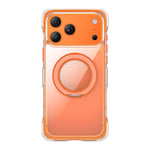 Custodia per telefono in acrilico trasparente con airbag sigillato sottovuoto e supporto magnetico girevole., For iPhone 17 Pro Max, For iPhone 17 Pro, For iPhone 17