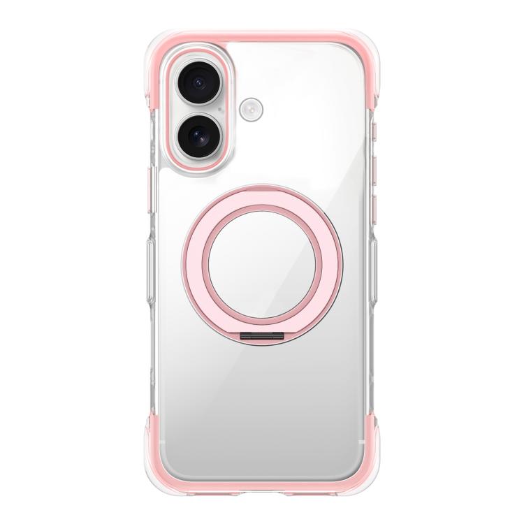 Custodia per telefono in acrilico trasparente con airbag sigillato sottovuoto e supporto magnetico girevole., For iPhone 17 Pro Max, For iPhone 17 Pro, For iPhone 17