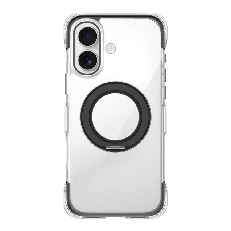 Custodia per telefono in acrilico trasparente con airbag sigillato sottovuoto e supporto magnetico girevole., For iPhone 17 Pro Max, For iPhone 17 Pro, For iPhone 17
