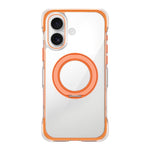 Custodia per telefono in acrilico trasparente con airbag sigillato sottovuoto e supporto magnetico girevole., For iPhone 17 Pro Max, For iPhone 17 Pro, For iPhone 17