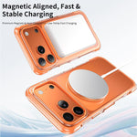 Custodia per telefono in acrilico trasparente con airbag sigillato sottovuoto e supporto magnetico girevole., For iPhone 17 Pro Max, For iPhone 17 Pro, For iPhone 17