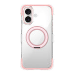 Custodia per telefono in acrilico trasparente con airbag sigillato sottovuoto e supporto magnetico girevole., For iPhone 16 Pro Max, For iPhone 16 Pro, For iPhone 16, For iPhone 15 Pro Max, For iPhone 15 Pro, For iPhone 15