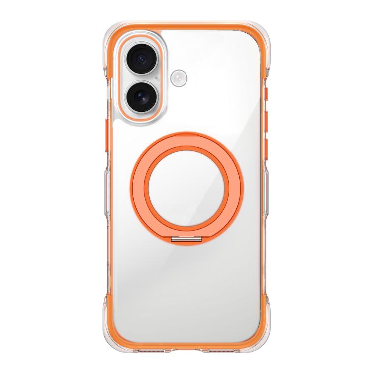 Custodia per telefono in acrilico trasparente con airbag sigillato sottovuoto e supporto magnetico girevole., For iPhone 16 Pro Max, For iPhone 16 Pro, For iPhone 16, For iPhone 15 Pro Max, For iPhone 15 Pro, For iPhone 15