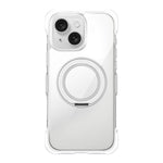 Custodia per telefono in acrilico trasparente con airbag sigillato sottovuoto e supporto magnetico girevole., For iPhone 16 Pro Max, For iPhone 16 Pro, For iPhone 16, For iPhone 15 Pro Max, For iPhone 15 Pro, For iPhone 15