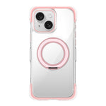 Custodia per telefono in acrilico trasparente con airbag sigillato sottovuoto e supporto magnetico girevole., For iPhone 16 Pro Max, For iPhone 16 Pro, For iPhone 16, For iPhone 15 Pro Max, For iPhone 15 Pro, For iPhone 15