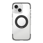 Custodia per telefono in acrilico trasparente con airbag sigillato sottovuoto e supporto magnetico girevole., For iPhone 16 Pro Max, For iPhone 16 Pro, For iPhone 16, For iPhone 15 Pro Max, For iPhone 15 Pro, For iPhone 15