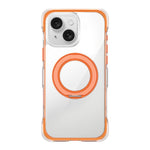 Custodia per telefono in acrilico trasparente con airbag sigillato sottovuoto e supporto magnetico girevole., For iPhone 16 Pro Max, For iPhone 16 Pro, For iPhone 16, For iPhone 15 Pro Max, For iPhone 15 Pro, For iPhone 15