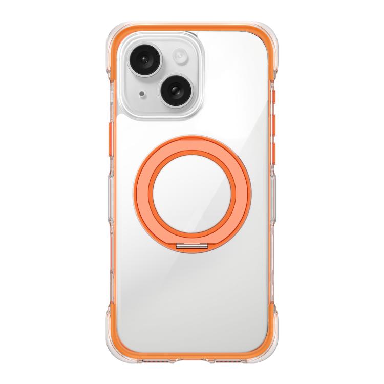Custodia per telefono in acrilico trasparente con airbag sigillato sottovuoto e supporto magnetico girevole., For iPhone 16 Pro Max, For iPhone 16 Pro, For iPhone 16, For iPhone 15 Pro Max, For iPhone 15 Pro, For iPhone 15