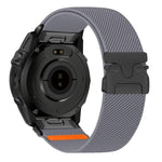 Cinturino per orologio in nylon elasticizzato con fibbia a paracadute e trama diagonale., For Gamin 26mm, For Gamin 22mm, For Gamin 20mm