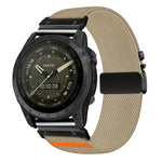 Cinturino per orologio in nylon elasticizzato con fibbia a paracadute e trama diagonale., For Gamin 26mm, For Gamin 22mm, For Gamin 20mm