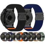 Cinturino per orologio in nylon elasticizzato con fibbia a paracadute e trama diagonale., For Gamin 26mm, For Gamin 22mm, For Gamin 20mm