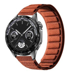 Cinturino per orologio quadrato in pelle scamosciata con chiusura magnetica., 22mm