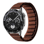 Cinturino per orologio quadrato in pelle scamosciata con chiusura magnetica., 22mm
